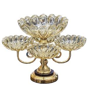 Cuenco nórdico multifuncional de lujo \ caramelo, venta al por mayor, bandeja de fruta de cristal indio, bandeja de fruta seca - Product Image 5