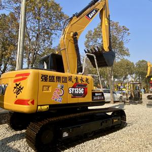 Excavadora hidráulica usada Sany SY135C, modelo 2021, motor y motor originales de alta calidad de 13,5 toneladas a la venta - Product Image 4