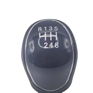 Car Gear <b>Knob</b> Manual Black 6-Speed Leather <b>Shift</b> Lever For Hyundai IX35 - Product Image 4
