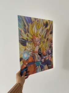 Affiche promotionnelle carrée en PET imperméable avec personnage de dessin animé sportif en 3D, modèle MEIXIANG 3040, lentille 3D - Product Image 4