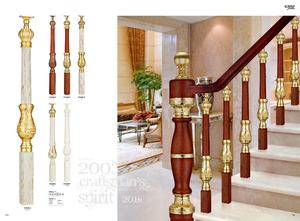 Nuevo Diseño Europeo de Pilar de Aluminio y Madera de Roble para Escaleras de Hotel, Balcones y Villas, Marca <span class=keywords><strong>CAROLA</strong></span>, 1 Año de Garantía - Product Image 4