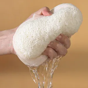 Éponge de bain Luffa 100% écologique, éponge de bain Luffa exfoliante