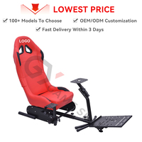 GY021 Ergonomie Acier Rouge Playseat Gaming Seat Racing Simulator Sim Racing Cockpit pour Playstation 2 3,Wii,XBox,Xbox 360