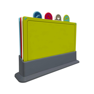 4-in-1 Classification PP Eco-Friendly Kitchen Cutting Board Set <b>Storage</b> Stand Dishwasher Safe Rectangle Shape Customized - Product Image 1