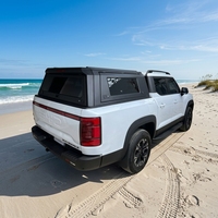 Hard top électrique en aluminium pour RAM 1500 2019-2026 – Caisse rigide étanche tout-terrain avec compartiment de rangement verrouillable pour benne de 6,4 pieds