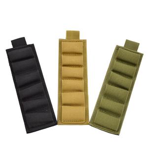 Ceinture tactique décontractée et durable pour l'extérieur avec fermeture éclair, <span class=keywords><strong>porte</strong></span>-cartouches 6 douilles en nylon noir pour la chasse - Product Image 1