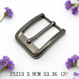 39MM U Shape Zinc Alloy Single Prong <b>Belt</b> <b>Buckle</b> Gunmetal Brushed Metal Pin <b>Buckle</b> Leather <b>Belt</b> Fitting - Product Image 6