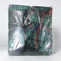 Großhandel Amerikanischer Landhausstil Doppellagige Sherpa-Wurfdecke Weiche Fleece-Bürodecke Weihnachtsdecke OEM