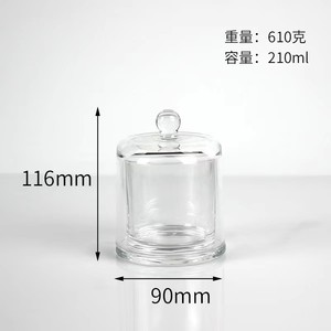 Vente en gros de pots <span class=keywords><strong>à</strong></span> bougies en <span class=keywords><strong>verre</strong></span> en forme de dôme de Noël de 120 ml avec couvercle en <span class=keywords><strong>verre</strong></span> transparent, flacon vide d'aromathérapie de 210 ml - Product Image 4