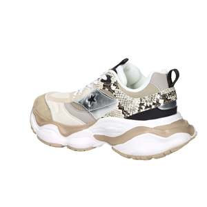 Sneakers Donna SASF251218 Beige, Scarpe Chunky alla Moda per Uso Casual - Product Image 3
