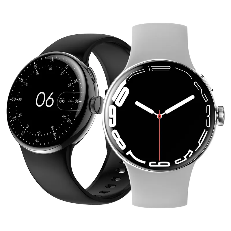 LA24 Ladies Men Smart Watch AMOLED Screen BT Call Low Power Consumption IP68 Waterproof Voice Assistant Smart Watch