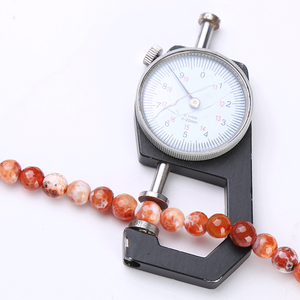 Pierres précieuses naturelles à taille brillante pour la fabrication de bijoux, perles d'agate et de cornaline de 8 mm et 3 mm de hauteur - Product Image 2