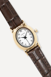 Reloj de Pulsera Clásico GBHW ARO, Reloj de Cuarzo de Lujo Dorado y Marrón, Elegante Reloj Analógico para Mujer con Correa de Cuero - Product Image 4