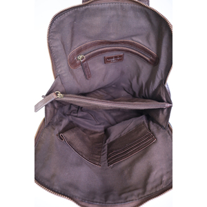 กระเป๋าเป้หนังแท้สำหรับผู้หญิงรุ่นใหม่ล่าสุด ความจุเยอะ หนังวัวฟูลเกรน รับทำโลโก้ ขายส่ง - Product Image 4