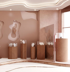 Muebles de exhibición para tiendas de joyería de moda, mostrador de exhibición de joyería de pared, diseño personalizado para tiendas de joyería comerciales, decoración y renovación. - Product Image 4