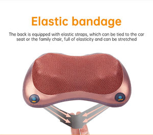 Cojín de masaje eléctrico Shiatsu para todo el cuerpo, almohada masajeadora de cuello y espalda, 12 cabezas, 3D - Product Image 2