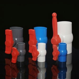 Vannes à boisseau sphérique manuelles en PVC/UPVC de qualité chimique, type à emboîtement, pour alimentation en eau, DN15-DN100, pour pipeline de fluides, fabrication OEM en usine - Product Image 4