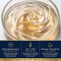 Grasa de Silicona Transparente para Amortiguación -20°C a 150°C NLGI 3 para Perillas de Instrumentos de Precisión, Válvulas de Grifo, Enfoque de Lentes, Impermeable, RoHS, REACH, OEM