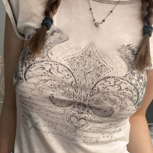 Subculture Niche stylesechy cổ điển in ấn độc lập trạm xuyên biên giới chống mở threadline Thiết kế thời trang của phụ nữ mặc - Product Image 1