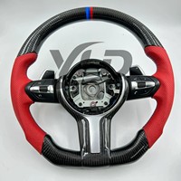 Volant en fibre de carbone YLD pour BMW F30 F10 E90 E70 E71 F35 F22 F18 E46 E36 E60 M3 M4 M5 M Volant de voiture sport