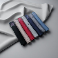 Nouvelle Écharpe Longue Femme Printemps en Coton Modal Mercerisé Ondulé avec Strass Thermocollés, Couleur Unie Douce et Élastique, Vente Chaude Direct Usine