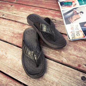 Pantuflas <span class=keywords><strong>de</strong></span> <span class=keywords><strong>Hombre</strong></span> con Textura <span class=keywords><strong>de</strong></span> Cocodrilo <span class=keywords><strong>2022</strong></span>, Sandalias Planas para Interiores y Exteriores, <span class=keywords><strong>Chanclas</strong></span> <span class=keywords><strong>de</strong></span> PVC para Playa <span class=keywords><strong>de</strong></span> Verano - Product Image 4