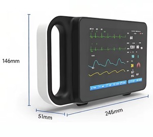 Monitor Veterinario Portátil para Pacientes, ECG, SpO2, NIBP, TEMP, RESP, 8 Formas de Onda, Diseño sin Ventilador para Monitoreo en UCI Animal - Product Image 2