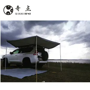 Tenda sektor mobil semua cuaca, tenda atap samping, pelindung matahari dirancang untuk kendaraan dengan rak atap terbuka oleh kiri