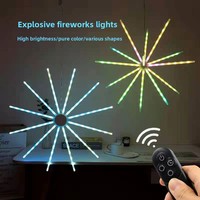 Nouvelle Lampe LED RGB IP65 en forme de Cheval de Course, Effet Feu d'Artifice, avec Câble en Cuivre et Prise de Sol pour Décoration Extérieure Effet Étoile Éclatante