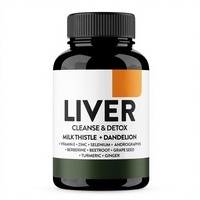 Capsules Détoxifiantes pour le Foie, Bestseller Amazon Transfrontalier, avec Chardon-Marie et Pissenlit, 70 Comprimés - Directement de l'Usine
