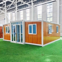 Casa Container Espandibile a Doppia Ala Adattabile al Clima, Resistente agli Uragani e Impermeabile per Aree Costiere, Appartamenti, Uffici