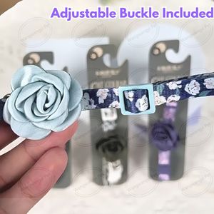 Collar de Lujo para Mascotas con Flor de Camelia, Ajustable y Decorativo para Cachorros y Gatos - Product Image 3