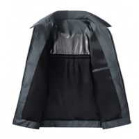Veste d'hiver décontractée pour homme, personnalisable avec logo, imperméable et chaude, à fermeture éclair, en duvet de canard épais, vente en gros