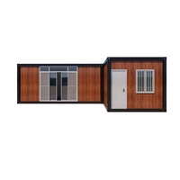 Maison conteneur préfabriquée portable en kit, 2 chambres, sur mesure, en gros, avec toit en tuiles inclinées, design moderne, pour écoles et centres commerciaux