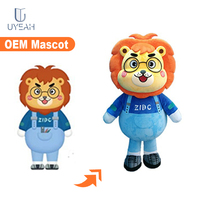 Costume de mascotte sportive pour adulte de marque personnalisée UYEAH, costume de personnage de dessin animé d'animal héros, costume de mascotte d'aigle avec LOGO DE CLUB