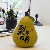 Décoration artistique en résine de style chinois minimaliste en forme de poire, écologique, imperméable, pour la maison, la chambre, le bureau, utilisation en intérieur, design simple