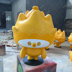 Escultura de Fibra de Vidrio con Forma de Fruta del Dragón, Figura Hecha a Mano para Montar en el Suelo, para Exteriores - Product Image 1