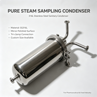 Échantillonneur de condensats de vapeur pur en acier inoxydable 316L