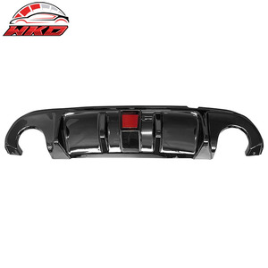 Protector de Parachoques Trasero para Infiniti Q50 2014-2017, Negro Brillante, Luz de Freno LED, Difusor de PP, Accesorios para Automóviles - Product Image 5