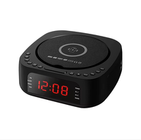 Multi-fonction Dual Stereo speaker CD/DVD Player BT USB Display dengan pengisian nirkabel dan jam dan Alarm CD Boombox