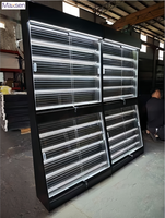 Étagère de présentation de cartes à collectionner (TCG) en métal noir avec LED, 8 niveaux, hauteur réglable, sur pied, moderne, portable, verre verrouillable