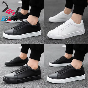 Zapatos Deportivos Casuales de Cuero para Hombre, Blancos y Negros, para Correr y Patinar - Product Image 5