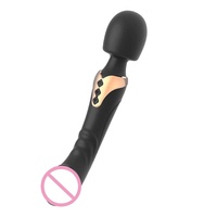 Masseur puissant à double extrémité le plus vendu, 10 vibrations, stimulateur clitoridien et point G, vibromasseur insérable pour femmes