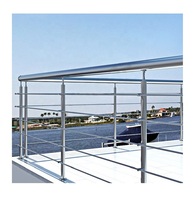 Système de Rampes et Balustrades d'Escalier TAKA en Acier Inoxydable, Poteau, Main Courante, Barre Transversale