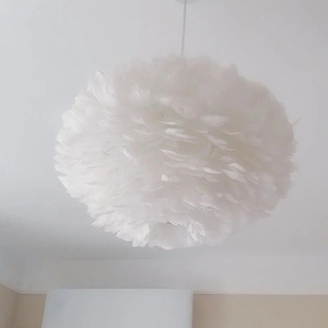 Elegant Vintage & Contemporary <b>Chandelier</b> Pendant Light Design <b>Feather</b> Lamp Warm White Switch Control for Villas Malls - Product Image 4