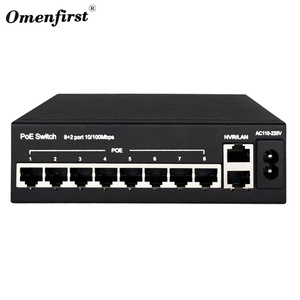 OEM/ODM PoE chuyển đổi 4 8 16 24 cổng 10/100M Gigabit 48V 2 cổng uplink 1000M Ethernet chuyển đổi sợi PoE IEEE802.3af/at cho CCTV NVR - Product Image 3