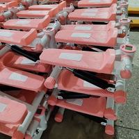 Mini Stepper Hydraulique en Acier avec Pédales Antidérapantes et Bandes de Résistance pour Fitness Intérieur et Exercice à Domicile