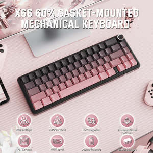 Clavier de jeu mécanique sans fil ATTACK SHARK X66, clavier de jeu tri-mode, clavier de jeu programmable RGB - Product Image 5