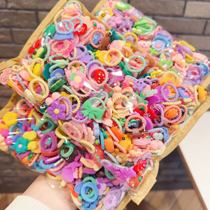 2026 Hot Selling Cute Sweet Colorful Elastic Hair <b>Ties</b> Simple Cartoon Shaped Girl's Hair <b>Tie</b> Fashionable Jewelry Wholesale - Product Image 3