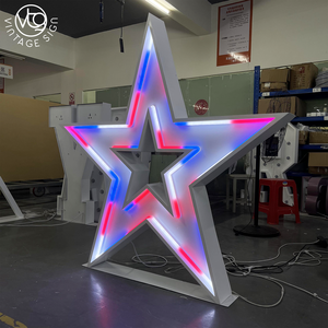 Insegna al Neon LED a Forma di Stella RGB Personalizzata con Luce Lineare per Decorazioni di Feste ed Eventi - Product Image 2